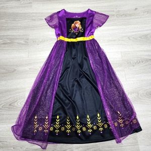 Disney Frozen Princess Anna Purple Gown Dress M 8T